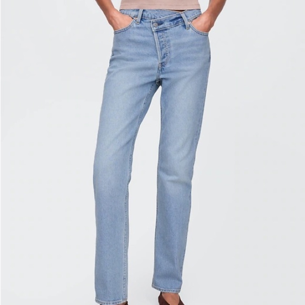 Gap High Rise Crossover '90s Slim Straight Jeans Size 28|6R